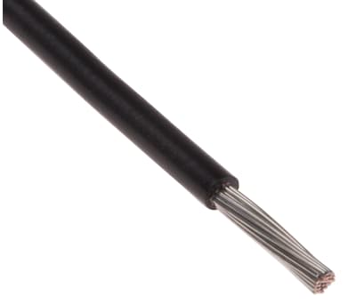 Product image for UL1429 HOOK-UP WIRE 20AWG BLACK 100M
