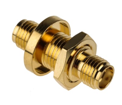 Product image for RF coax adapter SMA bulkhead jack - jack