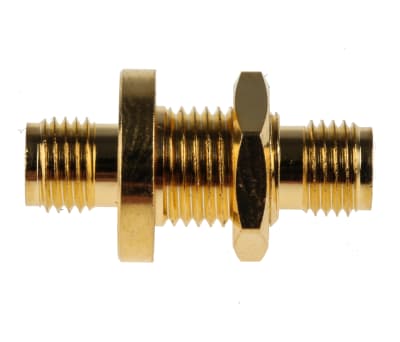 Product image for RF coax adapter SMA bulkhead jack - jack