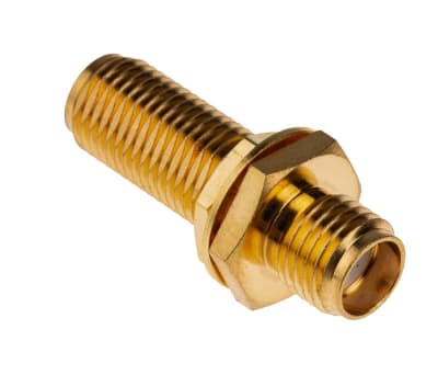 Product image for RF coax adapter SMA bulkhead jack - jack