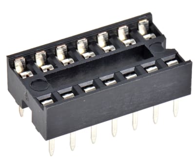 Product image for 2.54MM LOW PROFILE THT DIL SOCKET,14 WAY