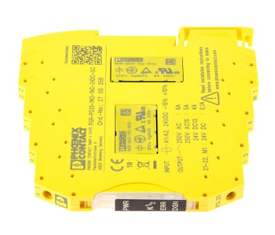 Product image for Phoenix Contact Optocoupler, Max. Forward 24 V, Max. Input 45 mA DIN Rail Mounting Style