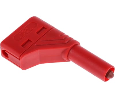 Product image for Hirschmann Test & Measurement Red Male Banana Plug - Screw Termination, 1000V ac/dc, 24A