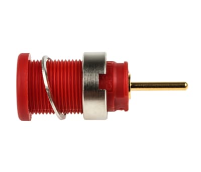 Product image for Hirschmann Test & Measurement Red Female Banana Socket - Solder Termination, 1000V ac/dc, 24A