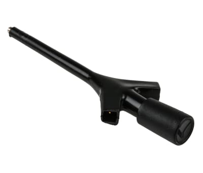 Product image for Hirschmann Test & Measurement Black Hook Clip, 2A Rating, 2mm Tip Size