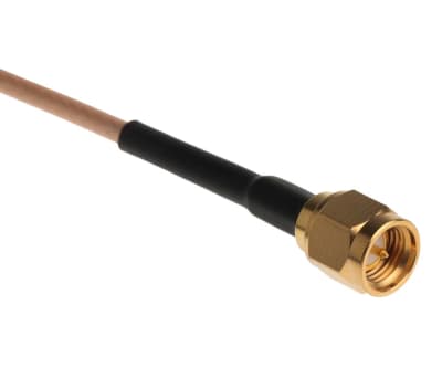 Product image for SMA NON-BOOTED CABLE ASSEMBLY RG-316 6"