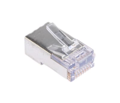 Product image for RJ45 SHIELDED ROUND SOLID CABLE PLUG