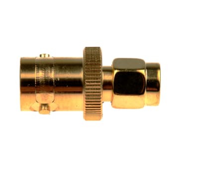 Product image for Straight 50Ω RF Adapter BNC Socket to SMA Plug 12.4GHz