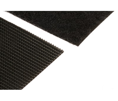 Product image for Black HD stick on strip,100x50mm