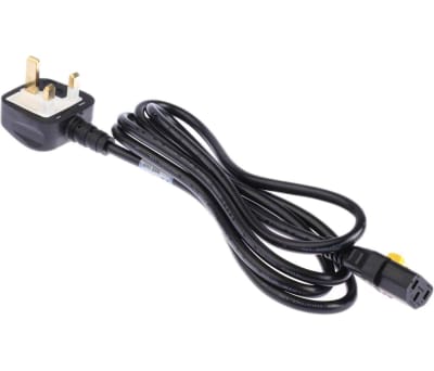 Product image for UK cordset fuse 13A 2.0m, V-Lock