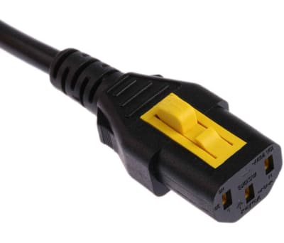 Product image for UK cordset fuse 13A 2.0m, V-Lock