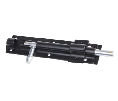 Product image for 150mm Black Straight Tower Bolt
