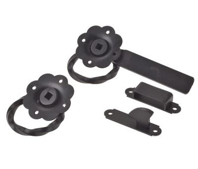 Product image for Epoxy Black Ring Gate Latch