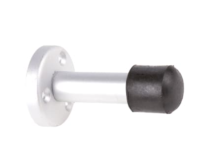 Product image for Satin Alu Door Stop Skirting Mounted