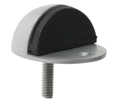 Product image for Satin Alu Door Stop Oval Shield