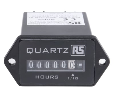 Product image for Hours Run Meter 2 hole fixing 4-30Vac/dc