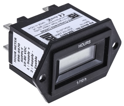 Product image for Digital Hours Run Meter 10-80Vdc