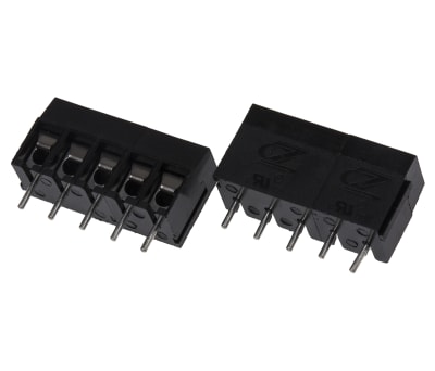 Product image for 5mm PCB terminal block, std profile, 5P