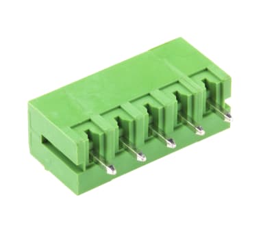 Product image for 3.81mm PCB terminal block,vert header,5P