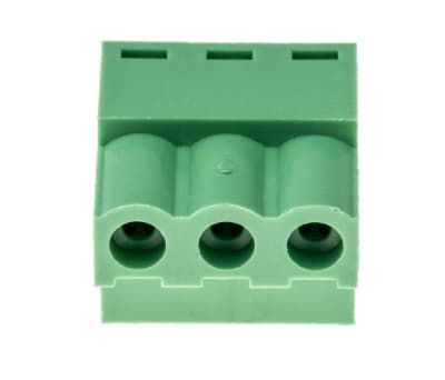 Product image for 5.08mm PCB terminal block, R/A plug, 3P