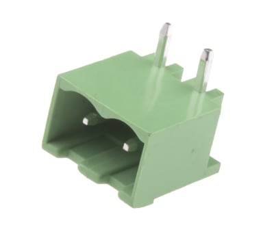 Product image for 5.08 PCB terminal block, R/A header, 2P