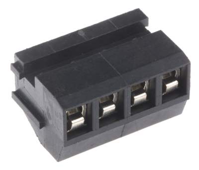 Product image for 5mm pin pluggable PCB terminal block, 4P