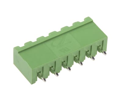 Product image for 5mm PCB terminal block, vert header, 6P