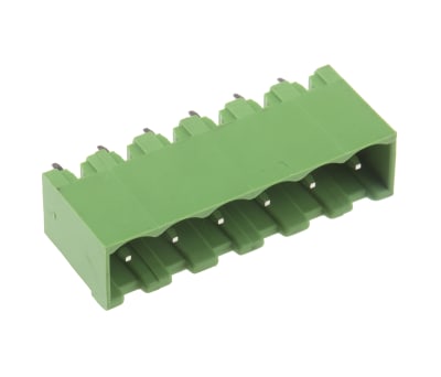 Product image for 5mm PCB terminal block, vert header, 6P