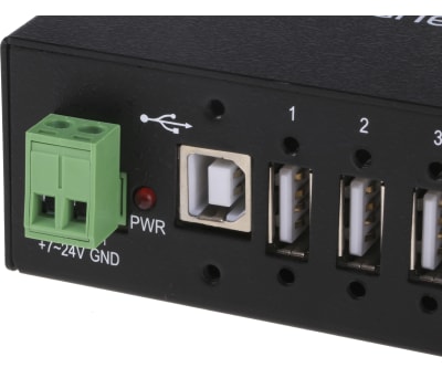 Product image for MOUNTABLE 7 PORT RUGGED INDUSTRIAL HUB