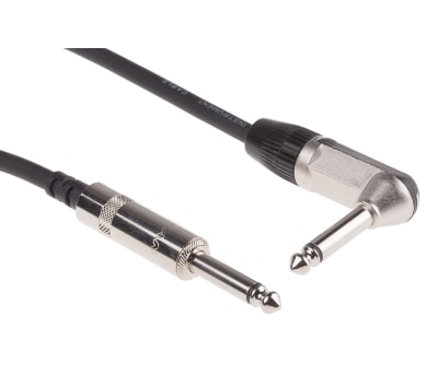 Product image for REAN 1/4 in Jack - Ang Jack Lead 3.05m