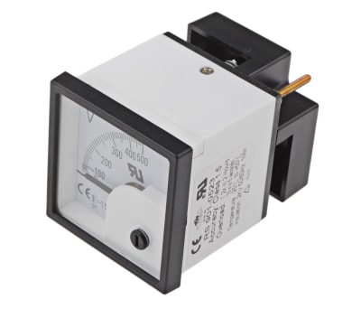 Product image for AC Voltmeter 48x48mm 90 deg scale 500V