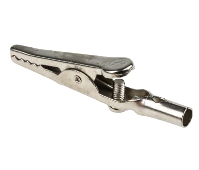 Product image for Hirschmann Test & Measurement Crocodile Clip, Nickel-Plated Steel Contact, 4A