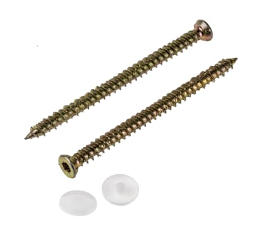 Product image for 6X100 CONCRETE SCREW ZINC & YELLOW