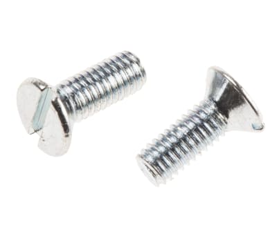 Product image for ZnPt stl slot csk head screw,M3x8mm