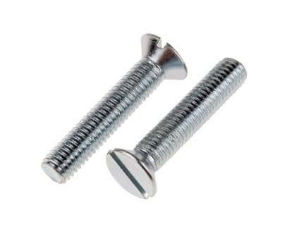 Product image for ZnPt stl slot csk head screw,M8x40mm