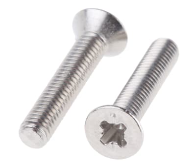 Product image for ZnPt stl cross csk head screw,M2.5x10mm