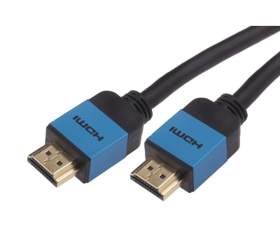 Product image for HDMI Cable, Slim Aluminium, Blue