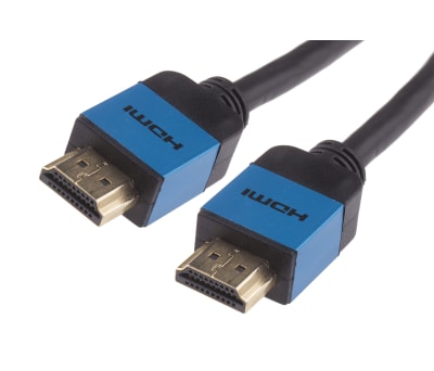 Product image for HDMI Cable, Slim Aluminium, Blue