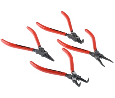 Product image for 4-PC 7" SNAP RING PLIER SET