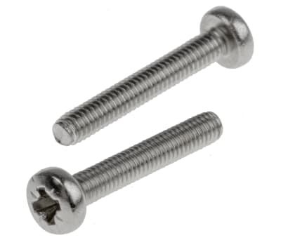 Product image for A2 s/steel cross pan head screw,M2.5x16