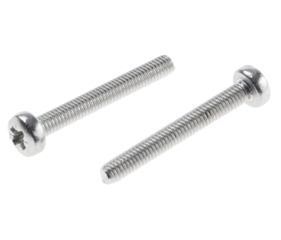 Product image for A2 s/steel cross pan head screw,M2.5x20