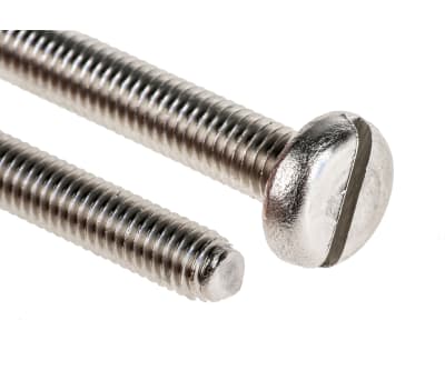 Product image for A2 s/steel slot pan head screw,M5x75mm