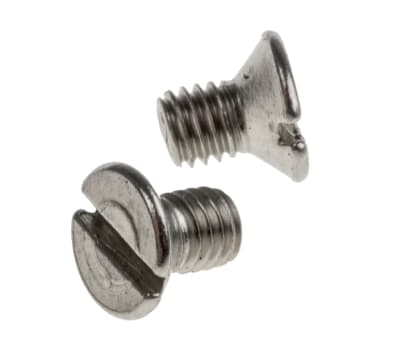 Product image for A2 s/steel slotted csk head screw,M3x5mm