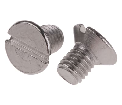 Product image for A2 s/steel slotted csk head screw,M5x8mm