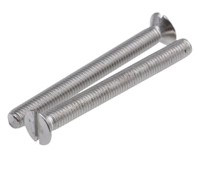 Product image for A2 s/steel slotted csk head screw,M5x50