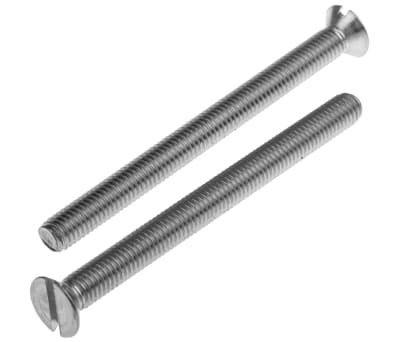 Product image for A2 s/steel slotted csk head screw,M5x60