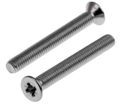 Product image for A2 s/steel cross csk head screw,M3x25mm