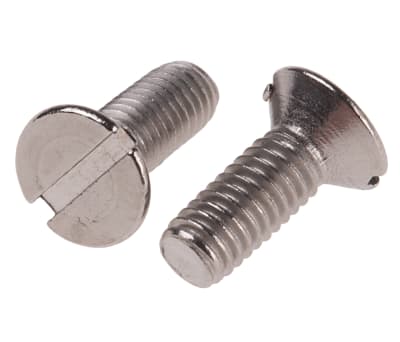 Product image for A4 s/steel slot csk head screw,M3x8mm