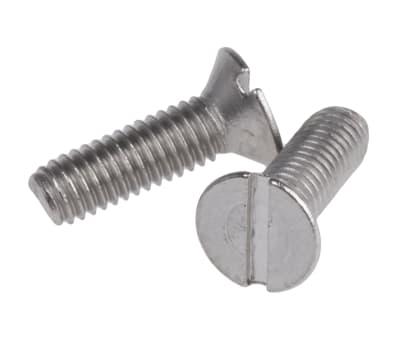 Product image for A4 s/steel slot csk head screw,M3x10mm