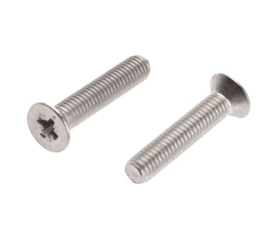 Product image for A4 s/steel cross csk head screw,M5x25mm